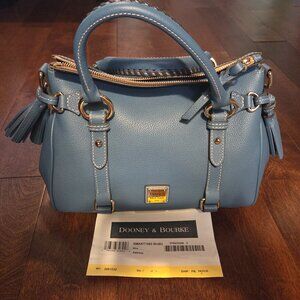NWT Dooney and Bourke Blue Sorrento Leather Satchel